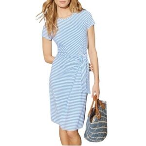J. McLaughlin Elora blue White Striped Dress size Large